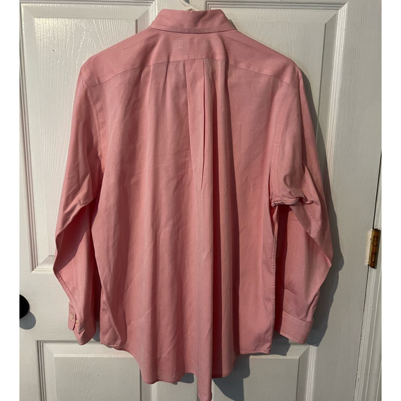 Men's RALPH LAUREN Pink Button Down Long Sleeve Dress Shirt 16 32/33 100% Cotton - Picture 2 of 9